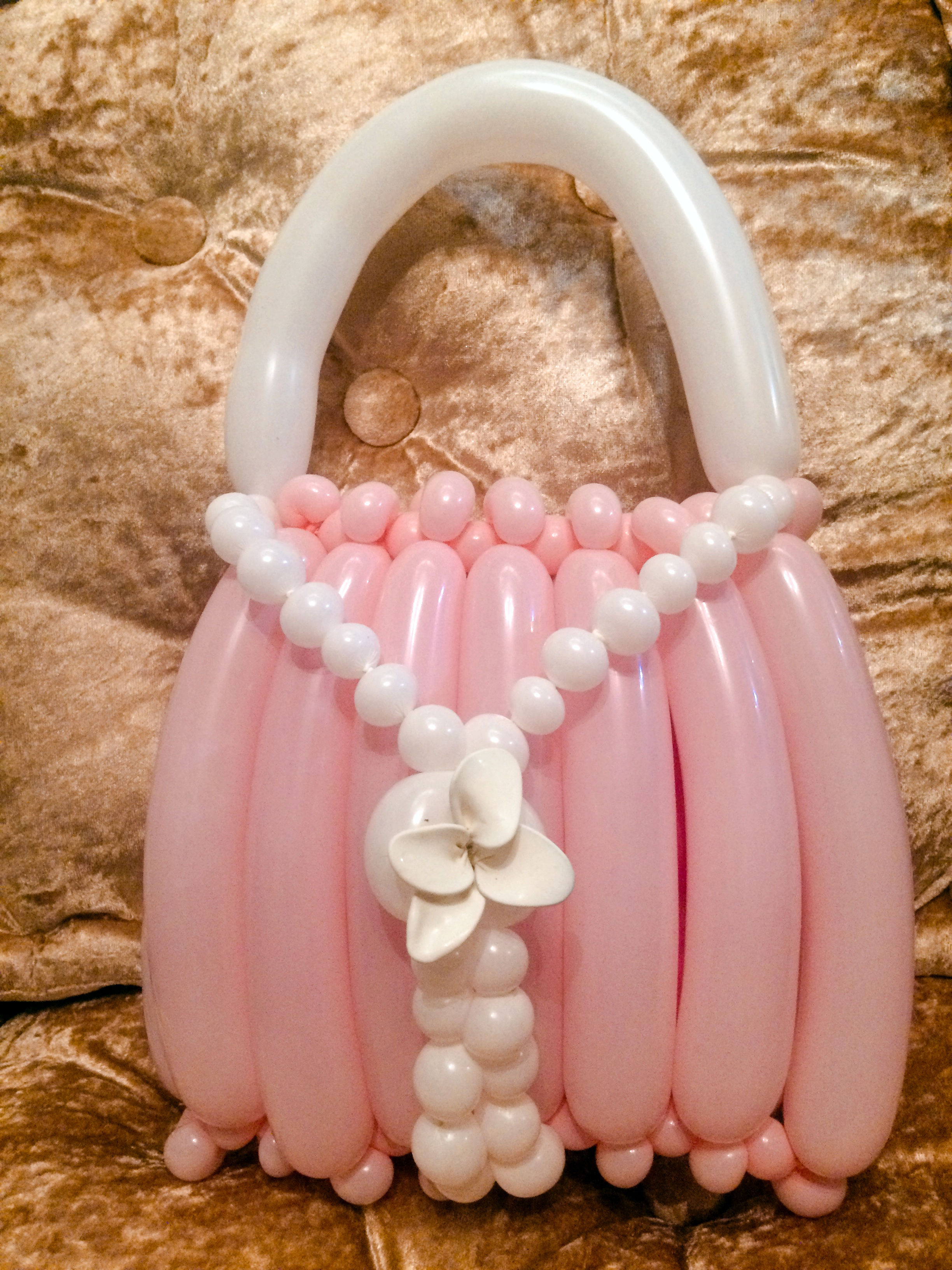Pink balloon handbag